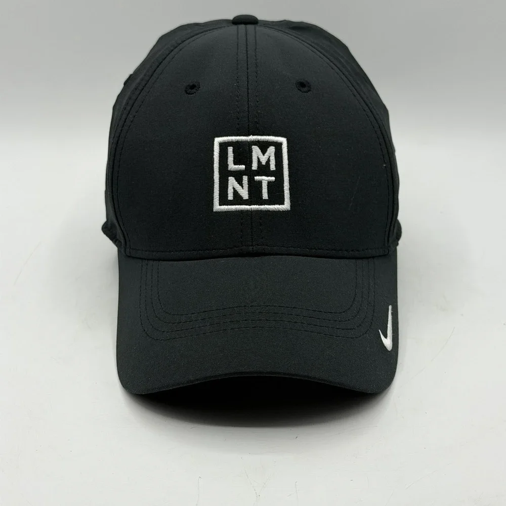 Nike Hat Cap Strap Back Black Dri-FIT Legacy91 LMNT Electrolytes Mens Athletic